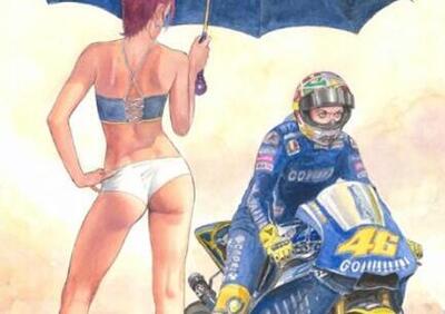 Milo Manara dedica un post a Valentino Rossi: nuovo progetto in punta di matita