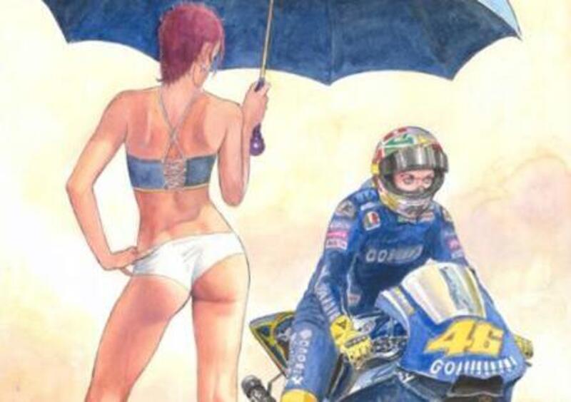 Milo Manara dedica un post a Valentino Rossi: nuovo progetto in punta di matita