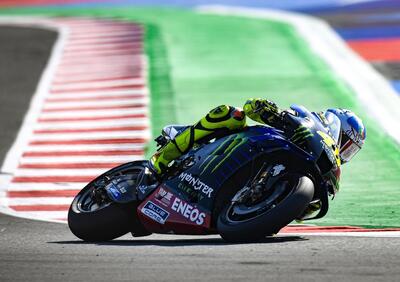 MotoGP 2020. GP di San Marino e della Riviera di Rimini. FP3: Valentino Rossi primo davanti alle altre Yamaha