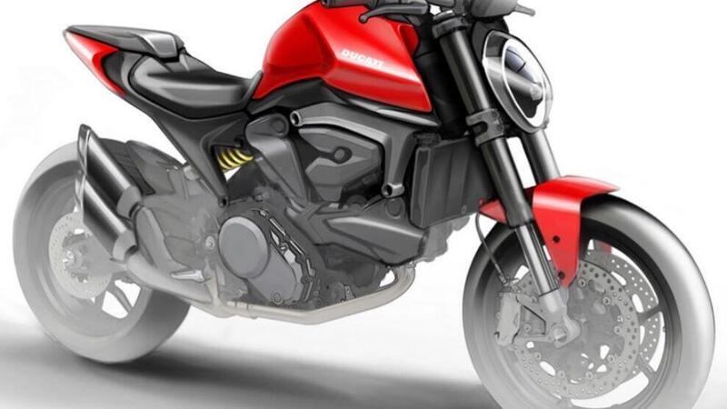 Ducati Monster 821 (o 939?) 2021. Senza in traliccio