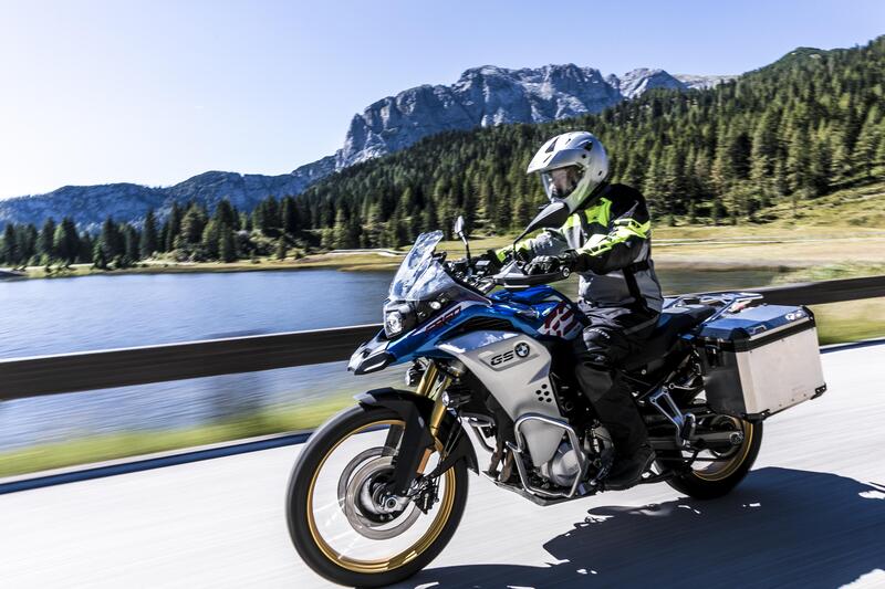 Enrico sulla GS850 Adventure in Slovenia