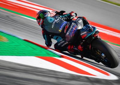 MotoGP 2020 Catalunya. a Fabio Quartararo il Warm-up