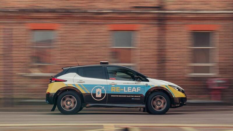 Nissan Re-Leaf, in caso di emergenza