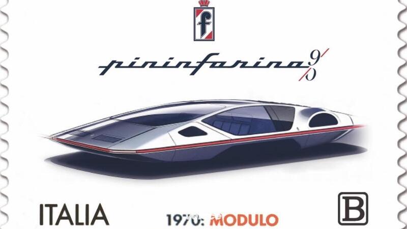 Pininfarina festeggia 90 anni: sul francobollo celebrativo la futuristica Ferrari Modulo 