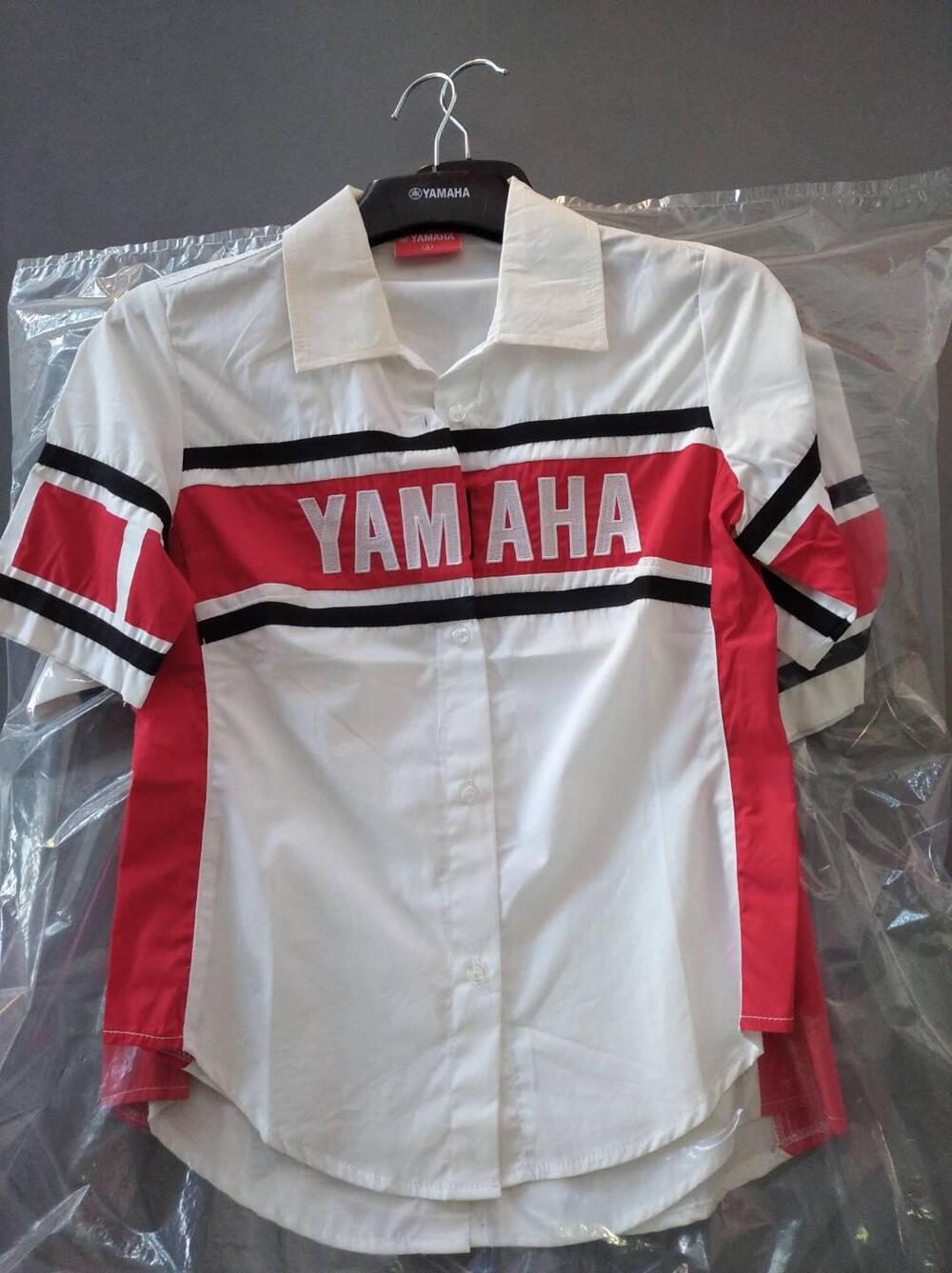 CAMICIA BIANCA YAMAHA CON LOGO
