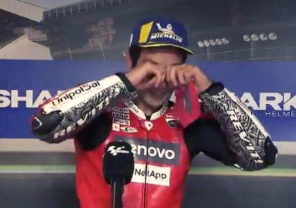 Danilo Petrucci dopo la vittoria a Le Mans: &ldquo;Ciao mamma! Hai visto?&rdquo; [VIDEO]