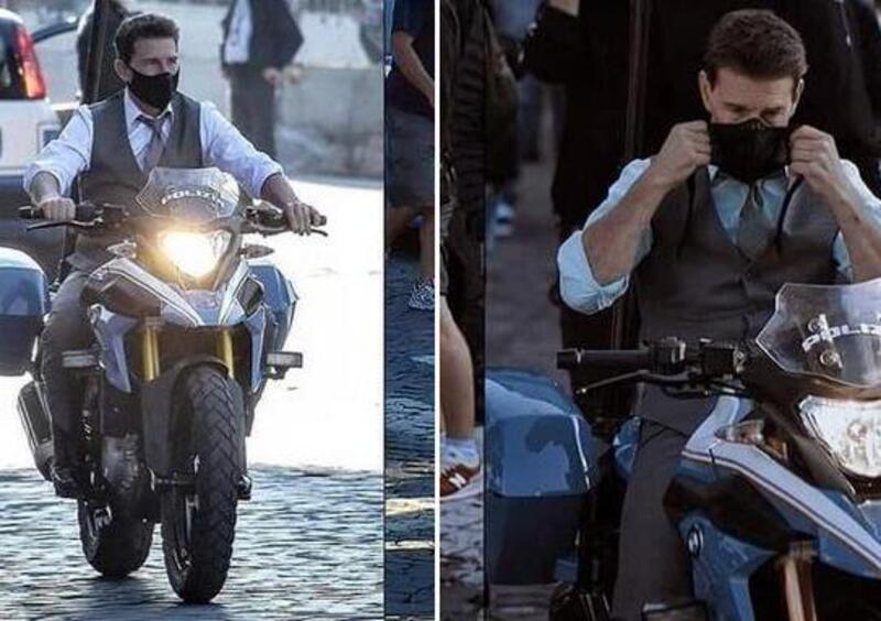 Tom Cruise sorpreso a Roma su una BMW G 310GS