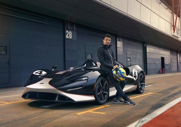 Elva e Lando: Norris innamorato della nuova McLaren 