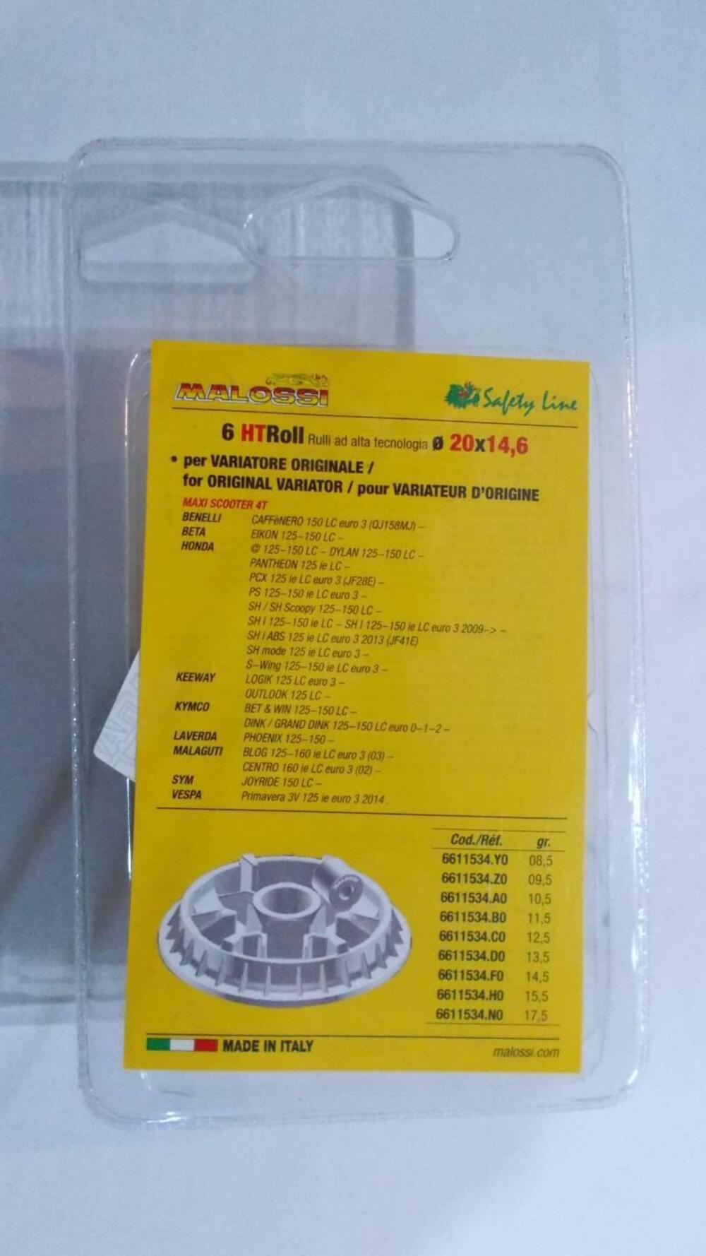 Rulli CVT 20x14,6 - 13,5g Malossi (2)