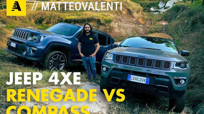 Renegade 4xe vs Compass 4xe. Quale Jeep prendo? Prova, consumi, off-road [Video]