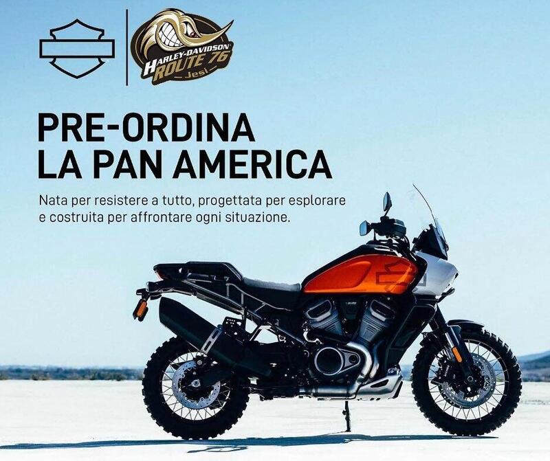 La locandina della concessionaria H-D di Jesi