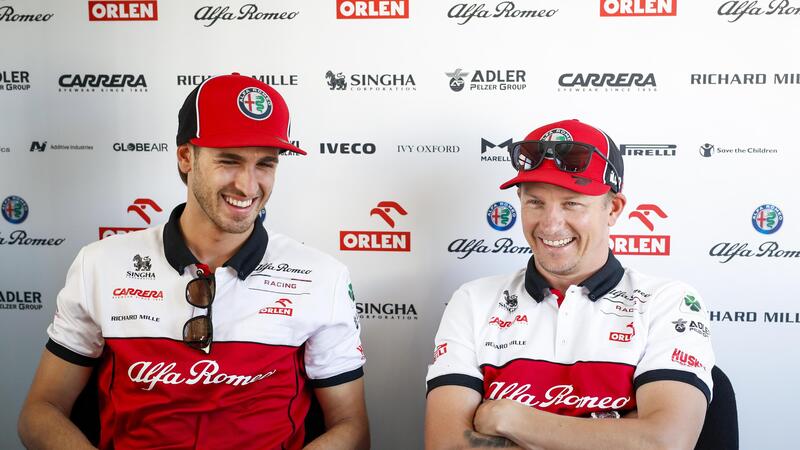 F1: Kimi Raikkonen e Antonio Giovinazzi in Alfa Romeo anche nel 2021