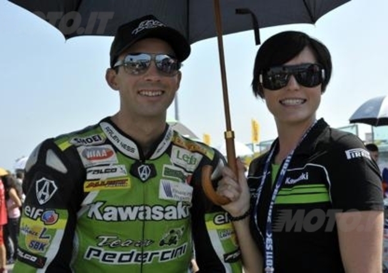 Bryan Staring con il Team Go&amp;Fun Honda Gresini nel 2013