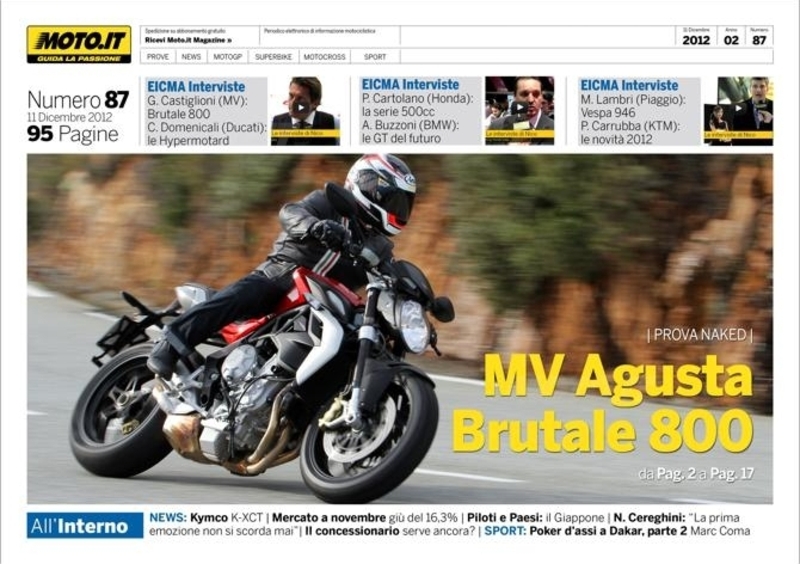 Magazine n&deg; 87, scarica e leggi il meglio di Moto.it