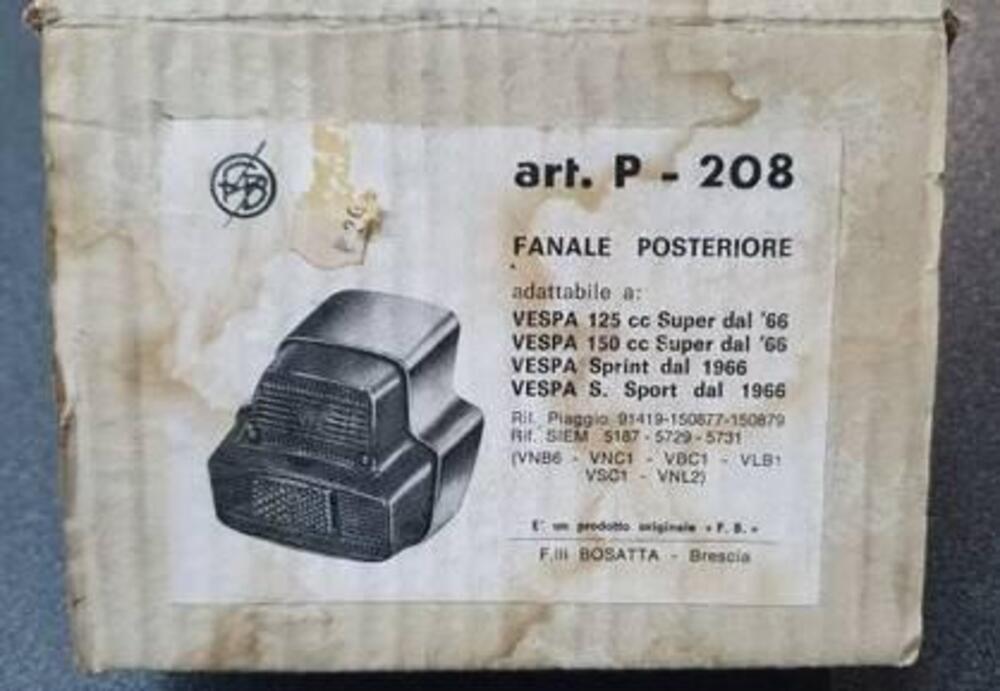 FANALE POSTERIORE SGR PER PIAGGIO VESPA S - SUPER- (2)