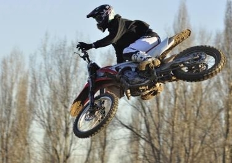 David Philippaerts in sella alla Honda CRF 450cc del team Gariboldi