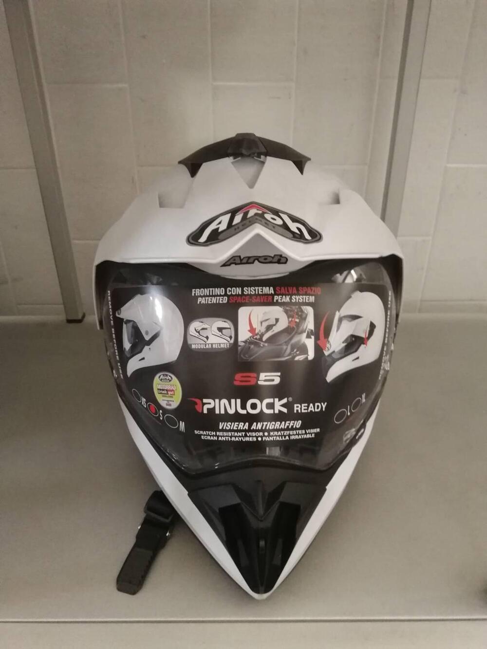 CASCO AIROH S5 COLOR WHITE GLOSS (2)