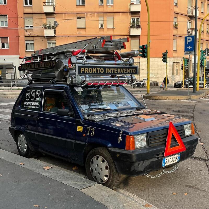 L&#039;auto da lavoro TOTALE: la Fiat Panda del tuttofare milanese...