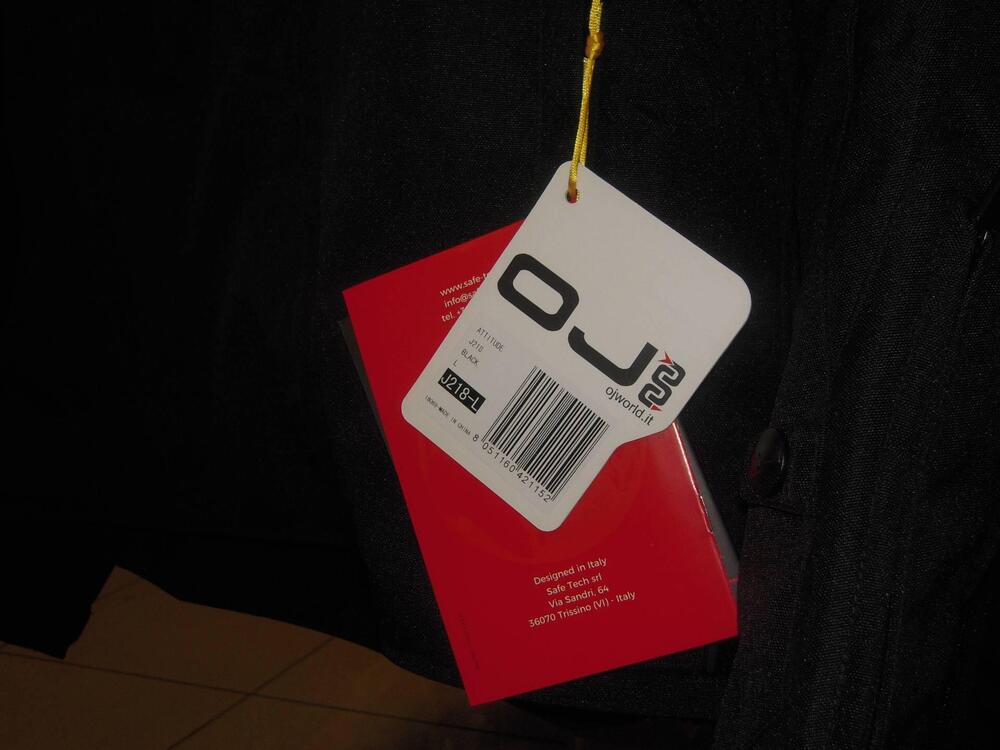 GIACCA MOTO OJ NERA L-XL Oj Atmosfere Metropolitane (6)