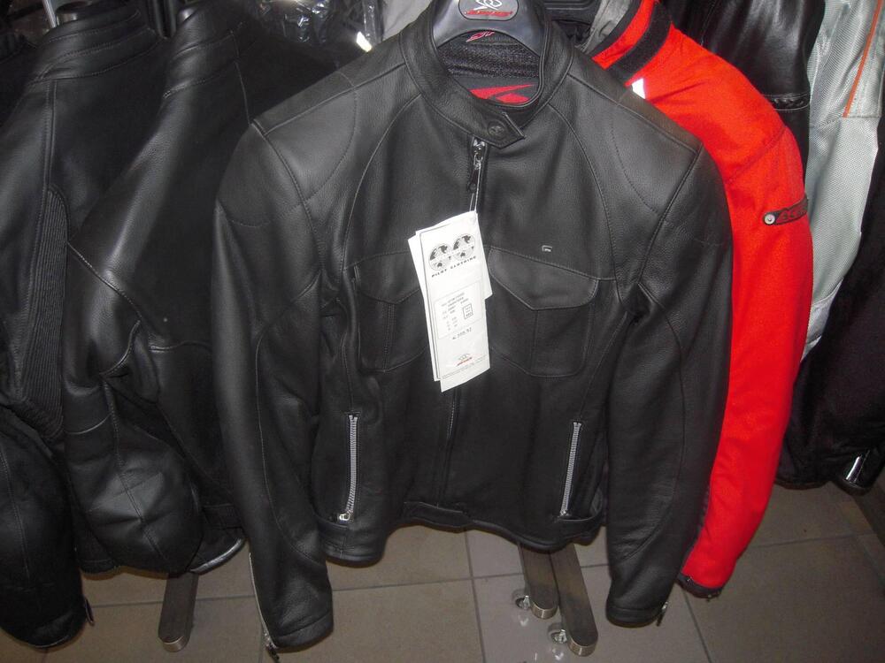 GIACCA MOTO IN PELLE DA DONNA TG. 46D SPYKE
