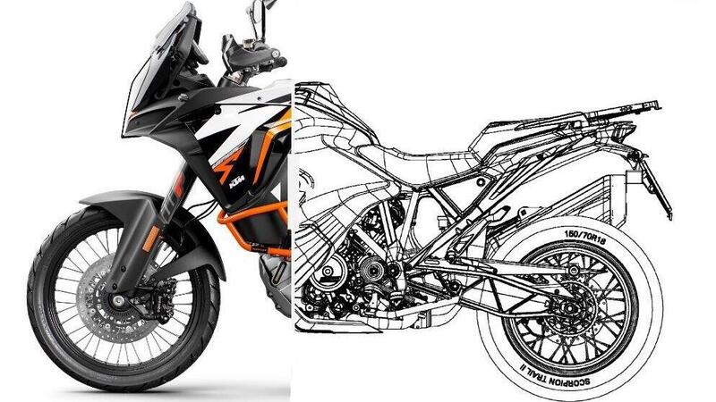 KTM 1290 Super Adventure S e R 2021: serbatoio basso confermato dal brevetto (AGGIORNATO)