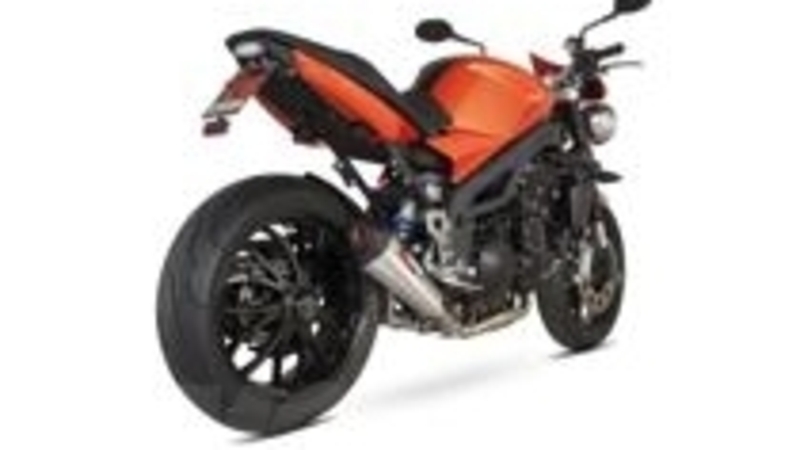 Scorpion: silenziatore singolo Serket Taper per Triumph Speed Triple 1050