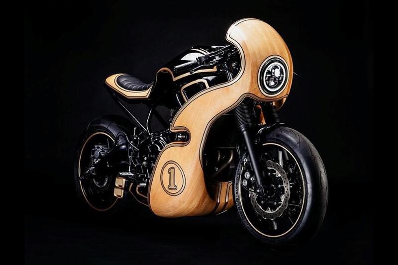 Hommage, una Yamaha XSR in legno!