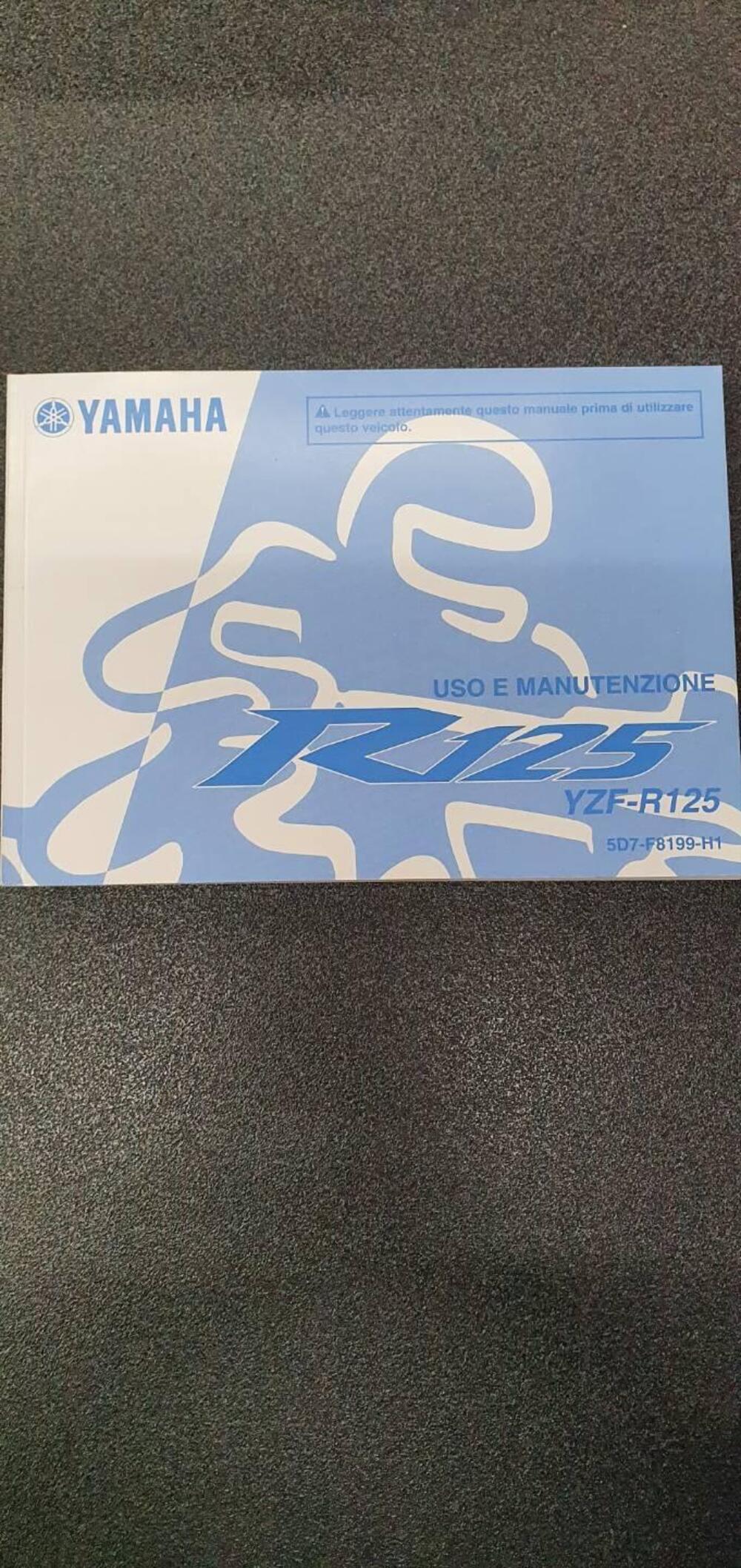 USO E MANUTENZIONE MANUALE YAMAHA PER YZF R125