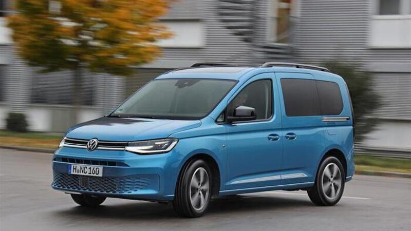 Volkswagen nuovo Caddy 5 (2021): ecco il van derivato Golf 8  in 4 allestimenti [Foto gallery]