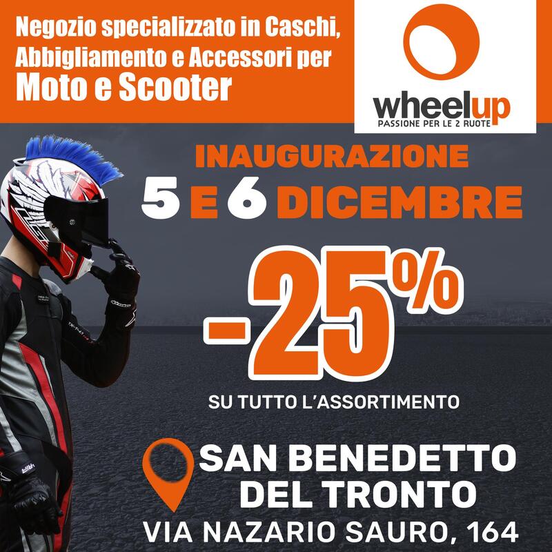 Wheelup apre un nuovo store a San Benedetto del Tronto