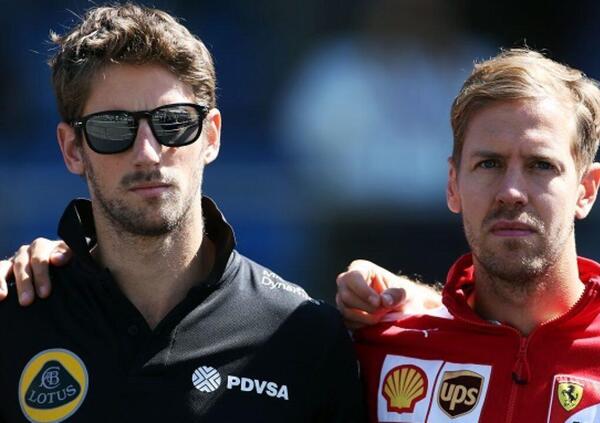 Grosjean su Vettel: &quot;&Egrave; venuto a trovarmi in ospedale ed &egrave; sempre in prima linea per i piloti&quot;