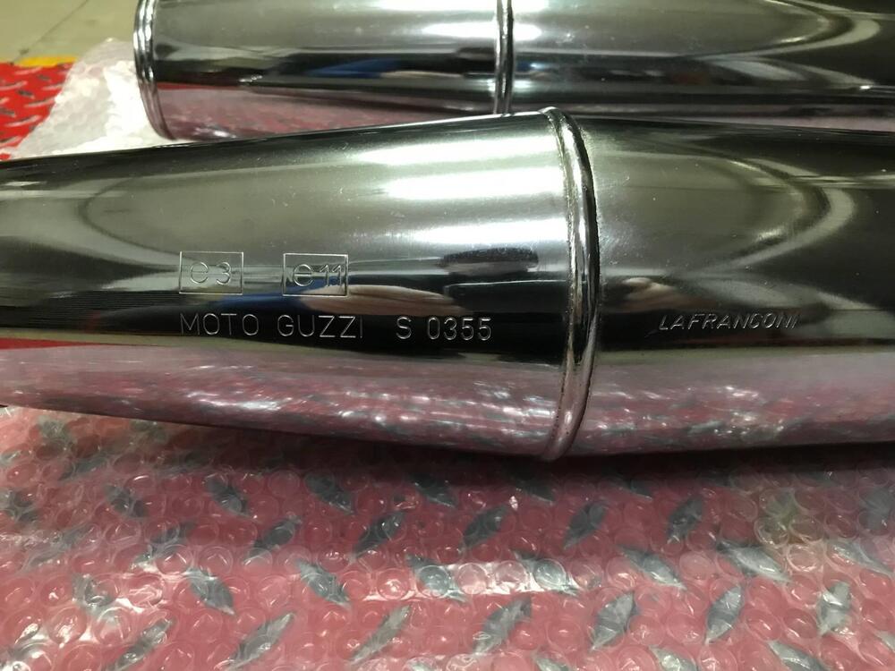 Marmitte Calif.Vintage completa di collettori VV Moto Guzzi (6)