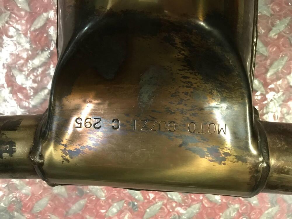 Marmitte Calif.Vintage completa di collettori VV Moto Guzzi (12)