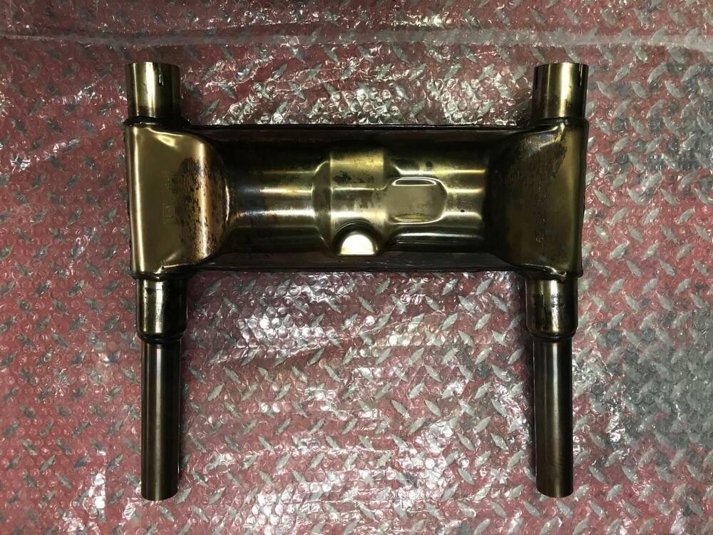 Marmitte Calif.Vintage completa di collettori VV Moto Guzzi (4)