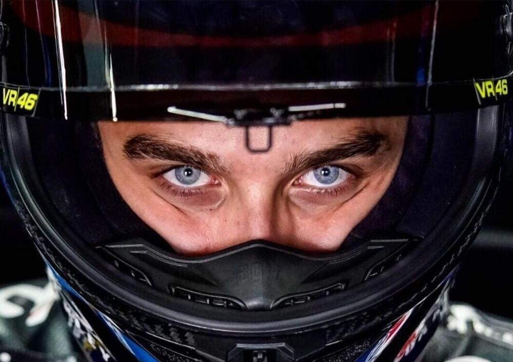 Luca Marini presenta la sua Ducati MotoGP alla finale di X-Factor