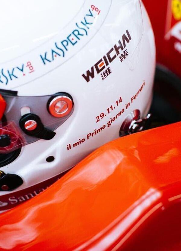 Grazie Sebastian: tutti i caschi pi&ugrave; belli di Vettel in Ferrari 