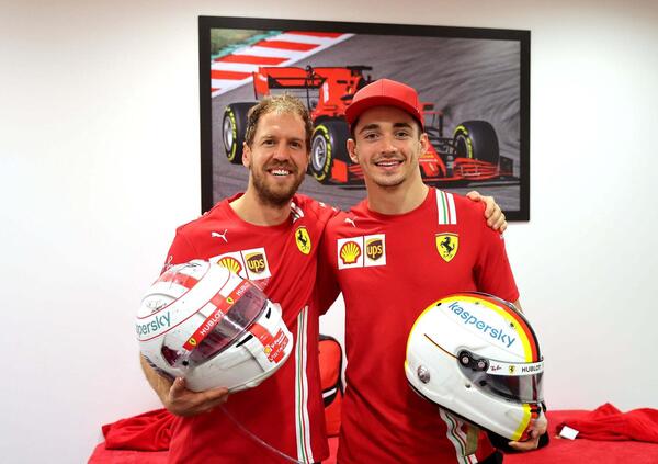 Vettel e la dedica a Leclerc: &quot;Sei il pilota con pi&ugrave; talento che io abbia incontrato. Non sprecarlo&quot;