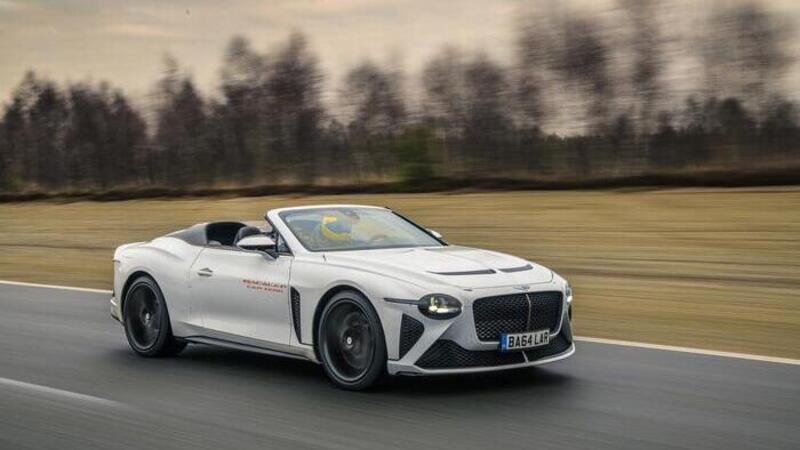 Bentley Bacalar, procedono i test della Car Zero