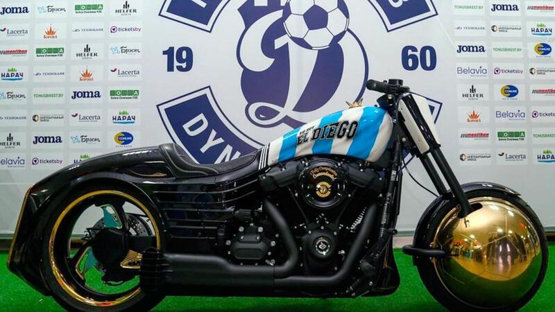 Anche una Harley-Davidson nell'eredit&agrave; di Diego Maradona