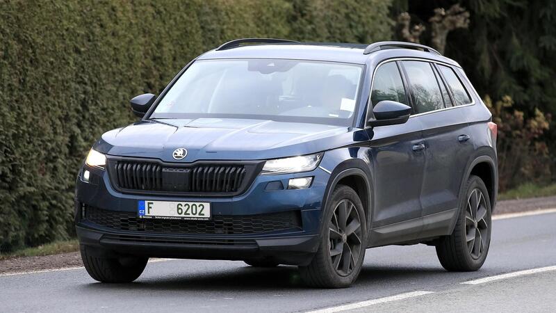 Skoda Kodiaq restyling, le foto spia