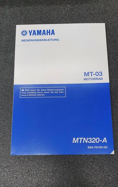 USO E MANUTENZIONE MANUALE YAMAHA MT-03 IN TEDESCO