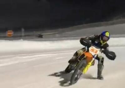 Tito Rabat, di traverso sulla neve