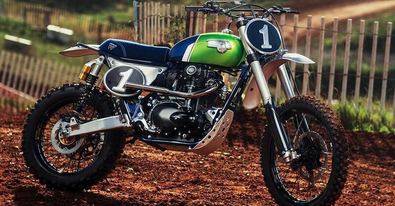 Kawasaki W800 cross, special da MRS Oficina