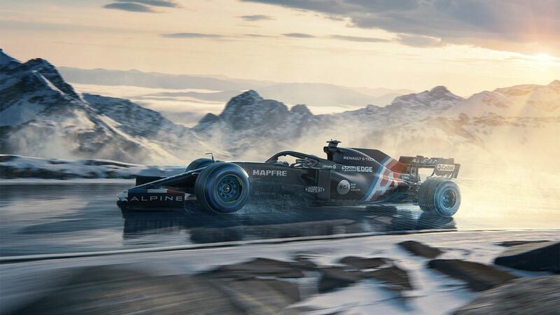 Formula 1, l&#039;Alpine mostra una livrea invernale