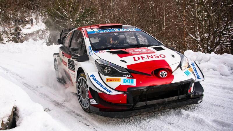 WRC 2021. Monte-Carlo. Ogier (Toyota) 8 Volante. Vittoria e Record