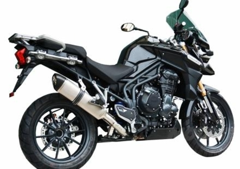 Scarico Exan X-Black per Triumph Tiger 1200