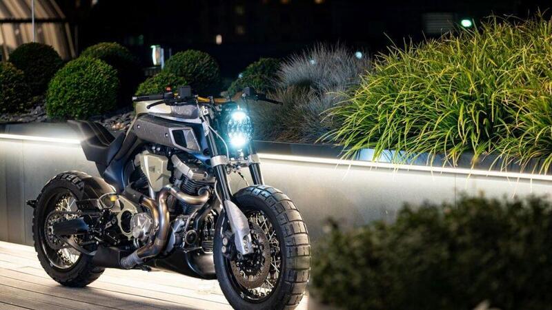 Titan Motorcycles Blue Falcon: una Yamaha MT-01 ancora pi&ugrave; selvaggia