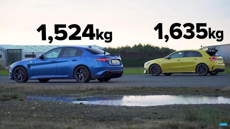 Drag Race: Alfa Giulia Quadrifoglio VS Mercedes AMG A45s, risultato inaspettato [VIDEO]