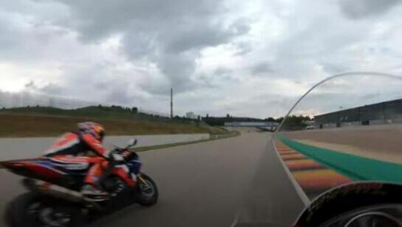 Lo youtuber sull&rsquo;R6 che ha provato a seguire Stefan Bradl (su CBR 1000 RR-R SP) in pista [VIDEO VIRALE]