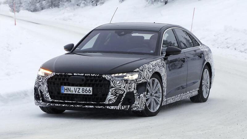 Audi A8 restyling, le foto spia